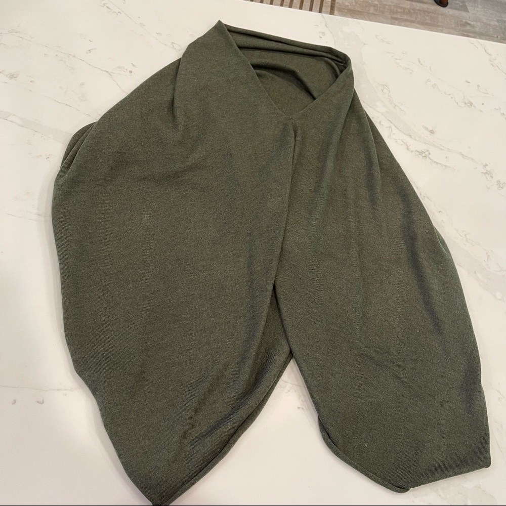NWOT Kerisma army green shawl/poncho - Picture 7 of 9